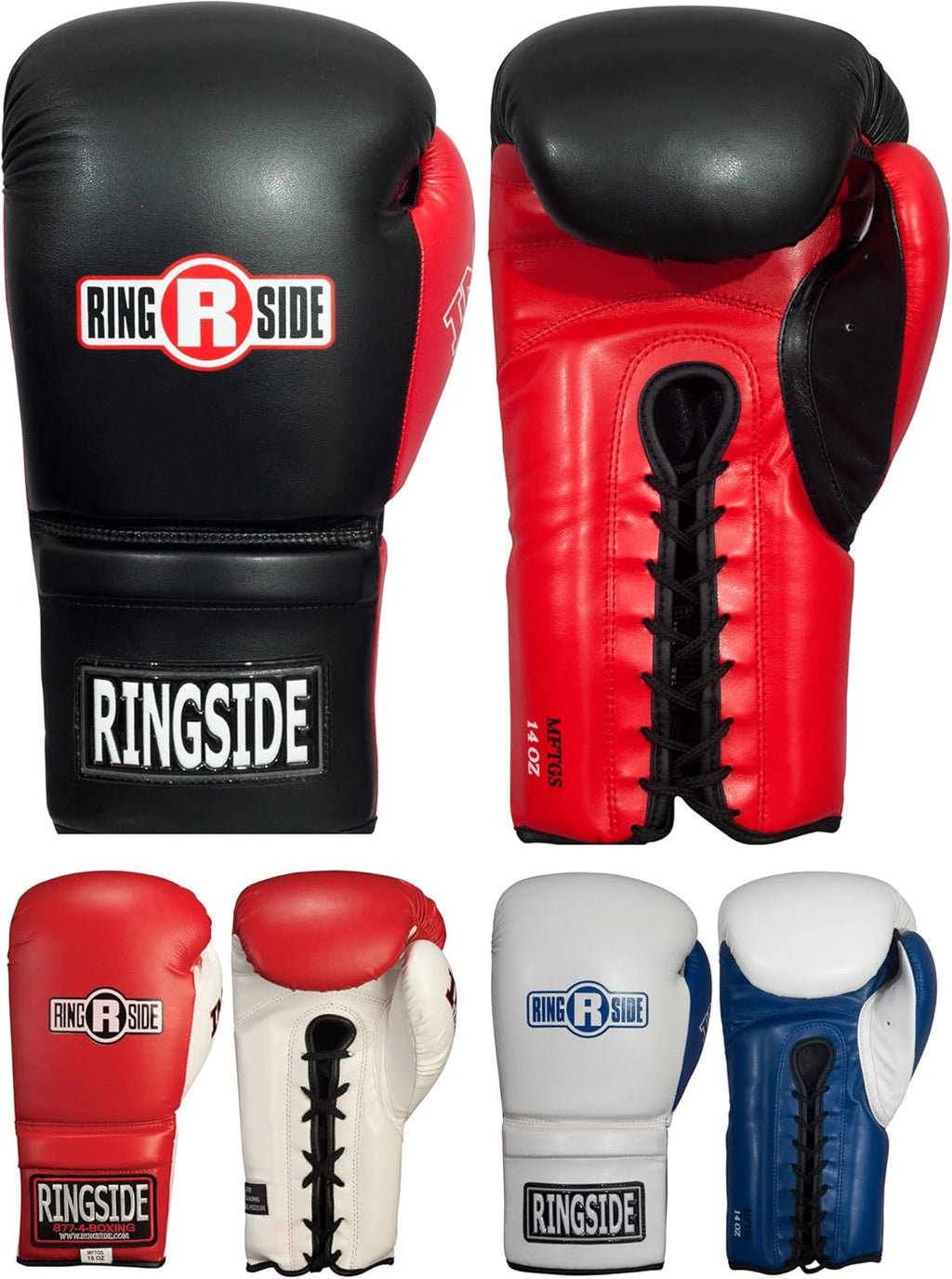 Ringside Lace IMF Tech Guantes de entrenamiento y sparring para boxeo