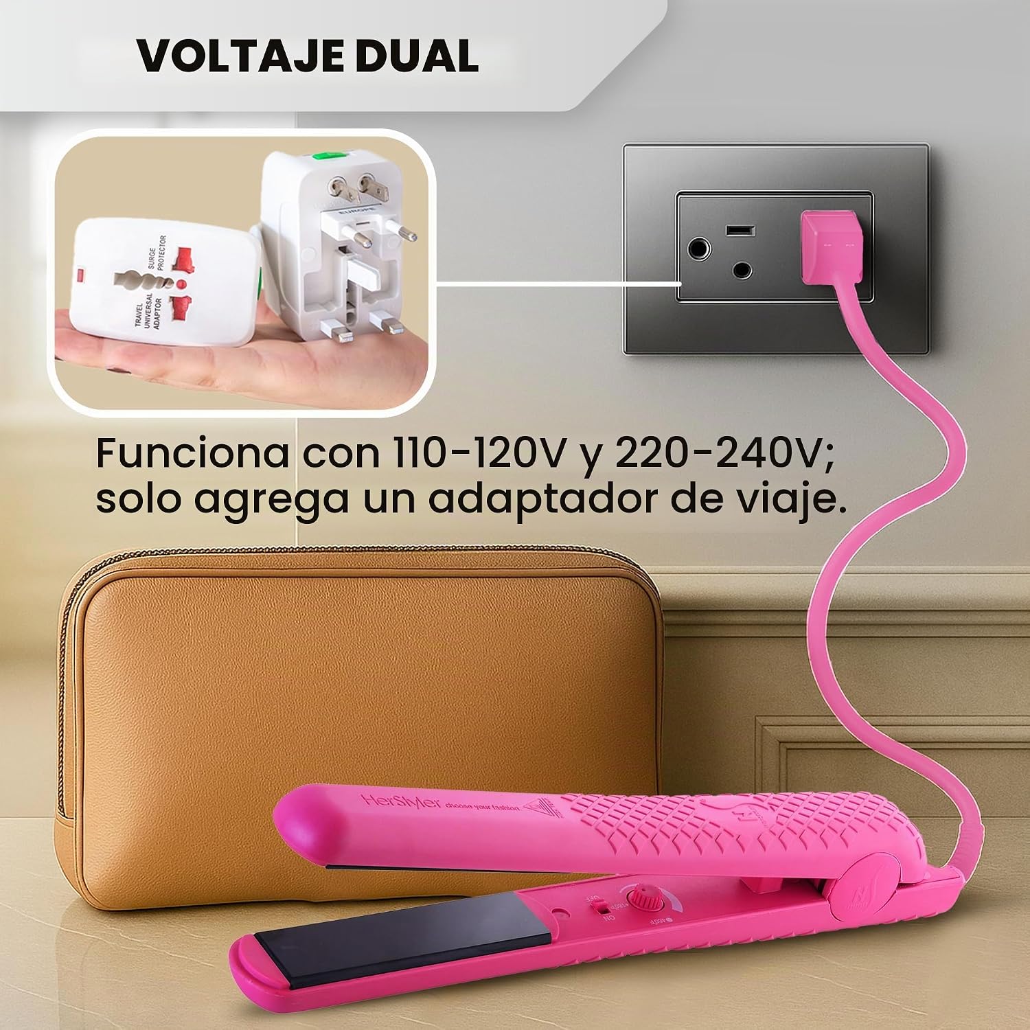 Plancha alisadora Herstyler. Plancha de cerámica Colorful Seasons,...