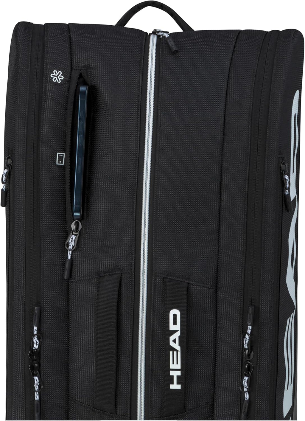 HEAD Tour Padel Bag - Diseño reflectante moderno, almacenamiento de...