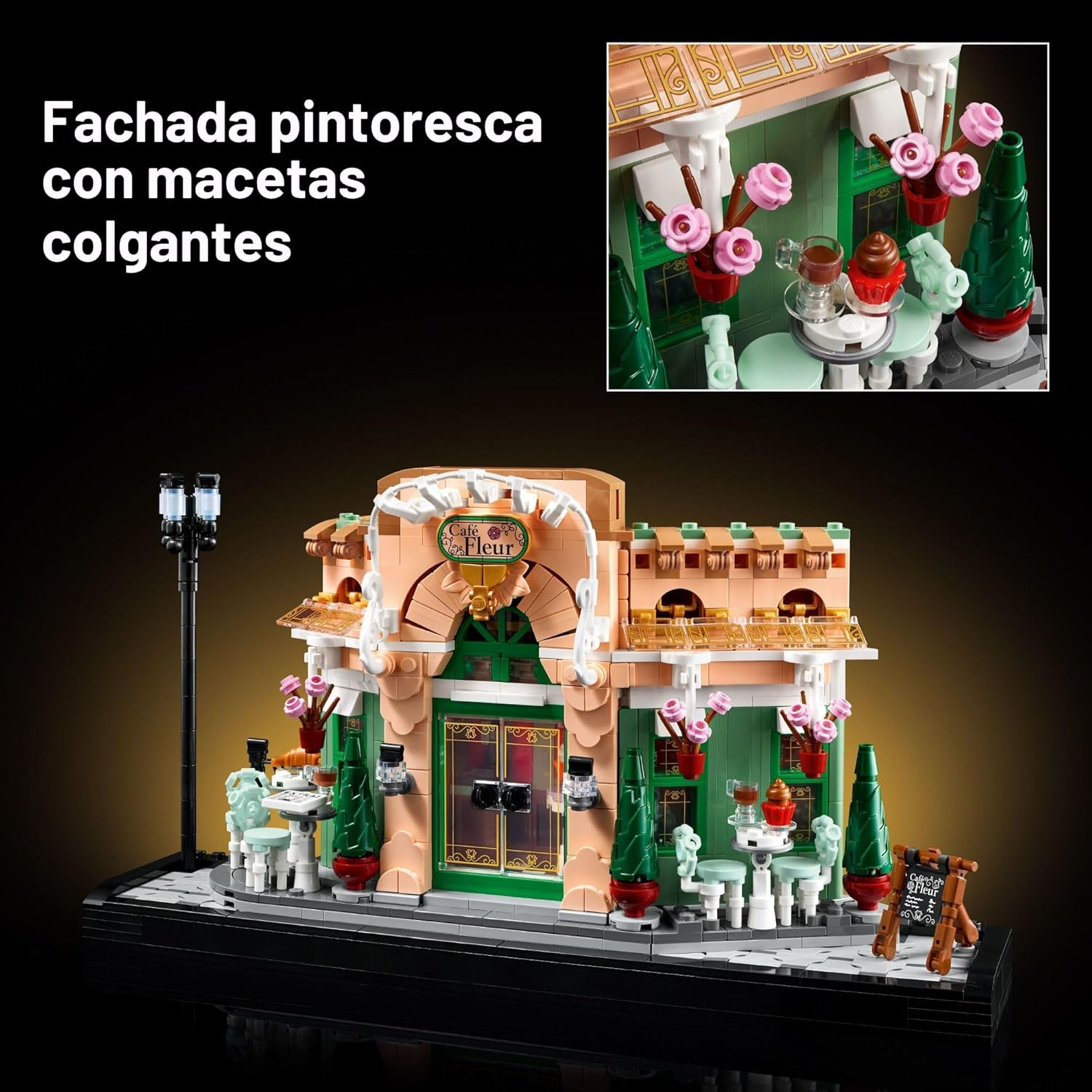 LEGO Icons Café Francés de París - Kit de Construcción - Set DIY pa...
