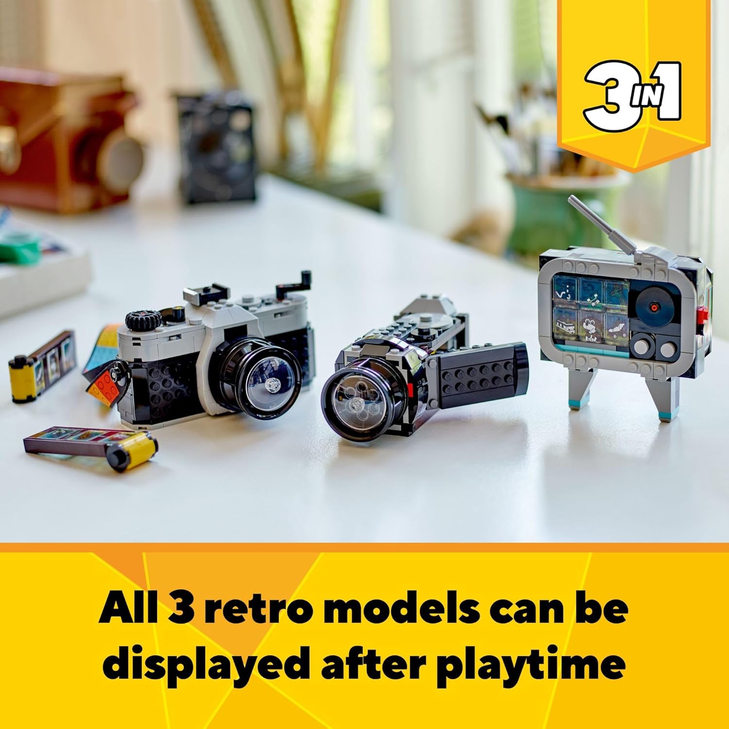 LEGO Creator 31147 - Juguete de cámara retro 3 en 1, se transforma...