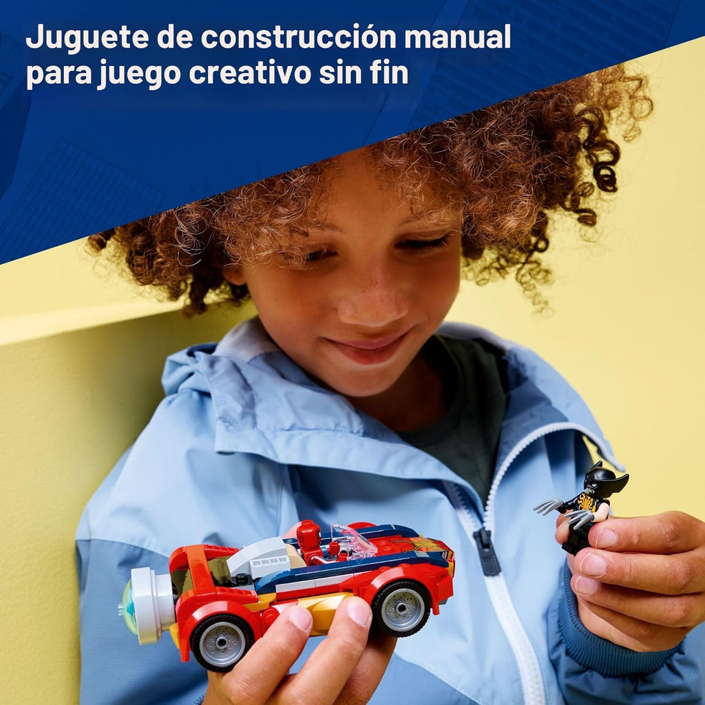 LEGO Marvel Spider-Man Car vs Lobezno venomizado juguete de constru...