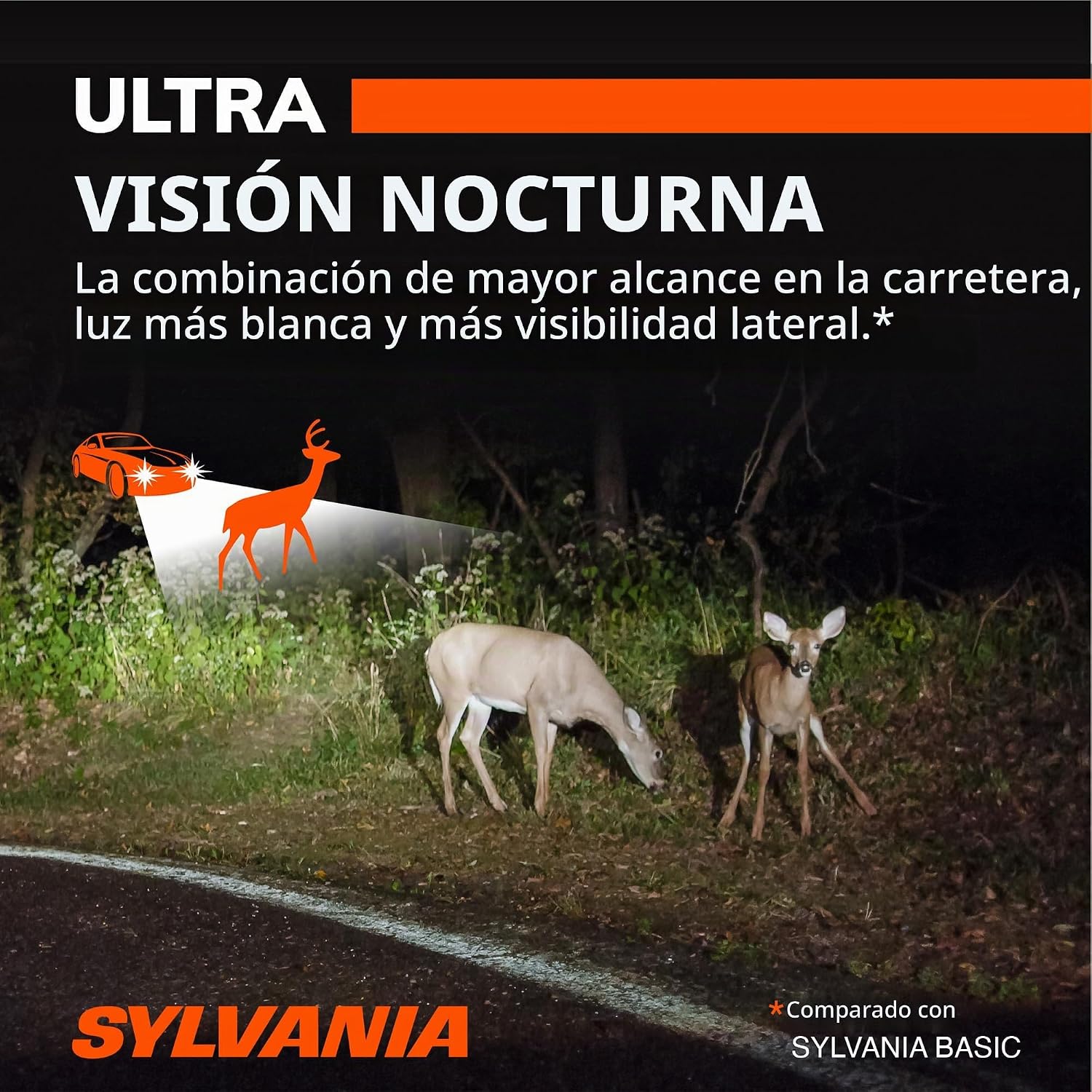 SYLVANIA - H11 foco delantero SilverStar Ultra de alto rendimiento...