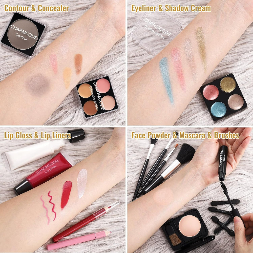 Kit completo de maquillaje para adolescentes y mujeres, estuche de...