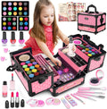 Hollyhi Juego de 59 piezas de maquillaje para niñas, juego de jugue...
