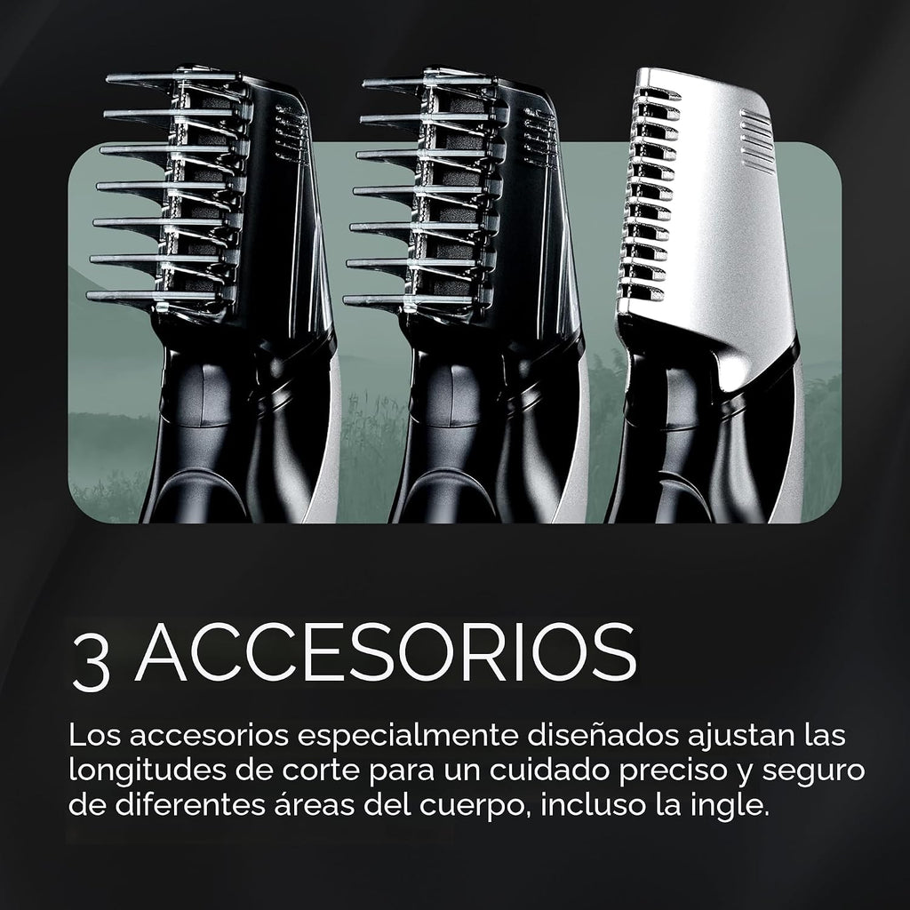 Panasonic Recortadora de Vello Corporal para Hombres, Diseño Inalám...