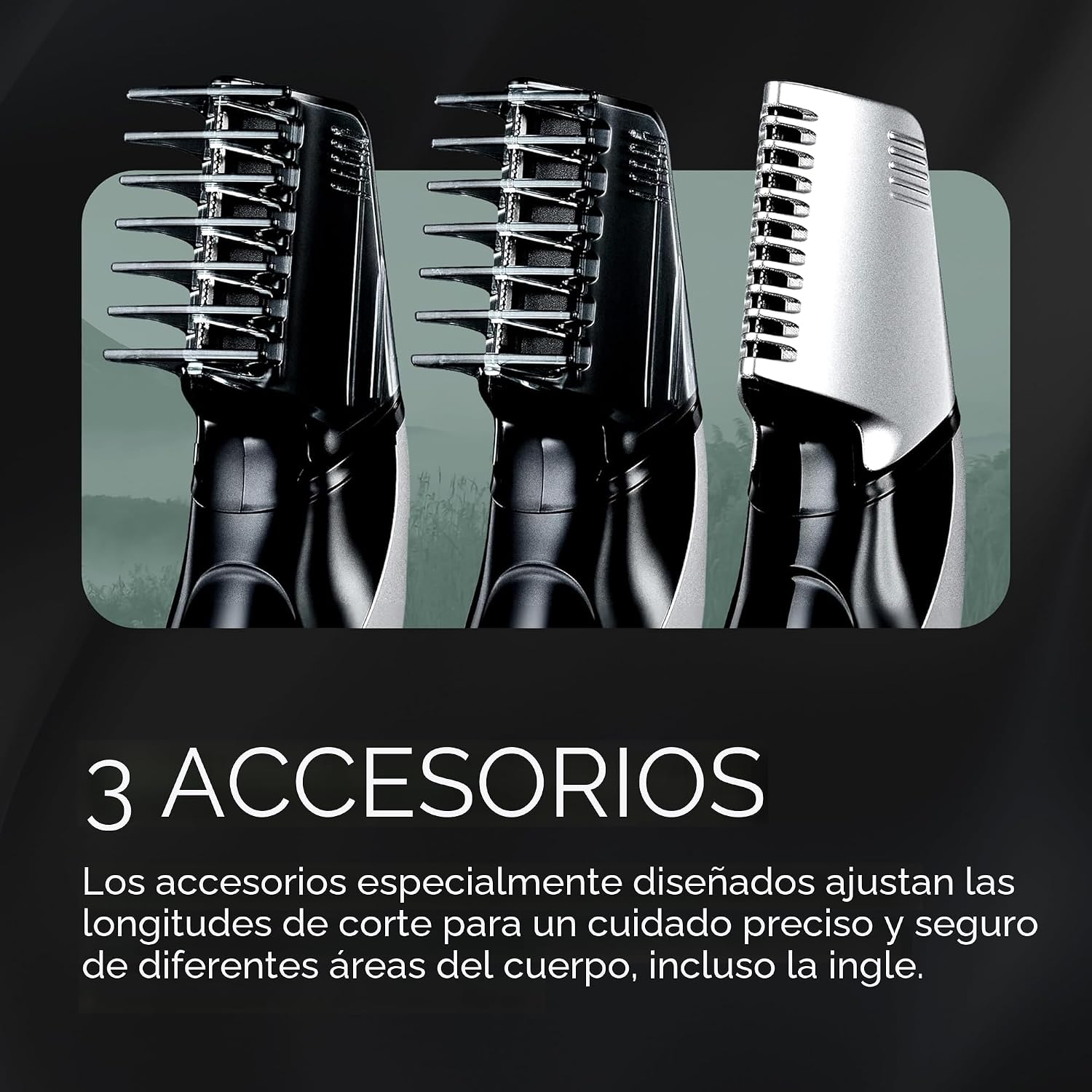 Panasonic Recortadora de Vello Corporal para Hombres, Diseño Inalám...