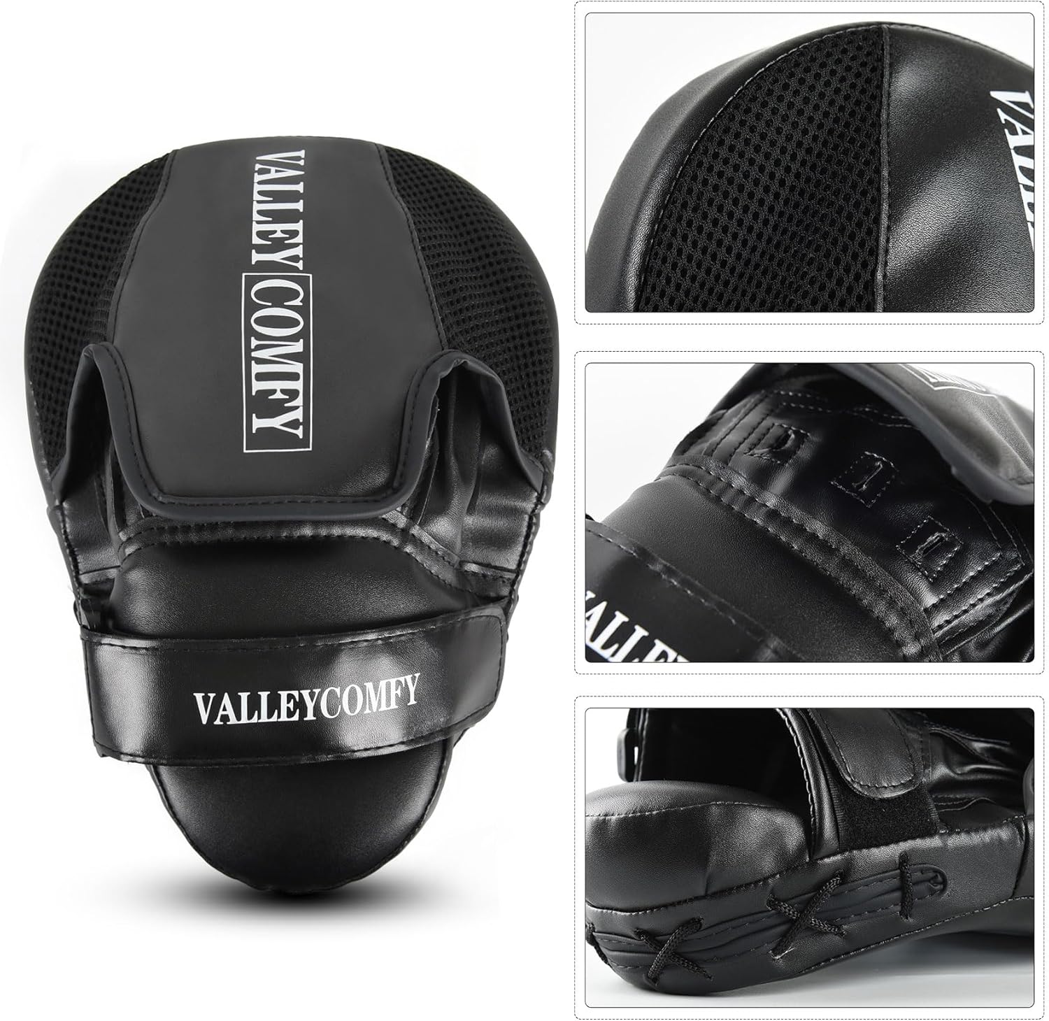 Valleycomfy - Manoplas de boxeo para puñetazos, almohadillas de box...