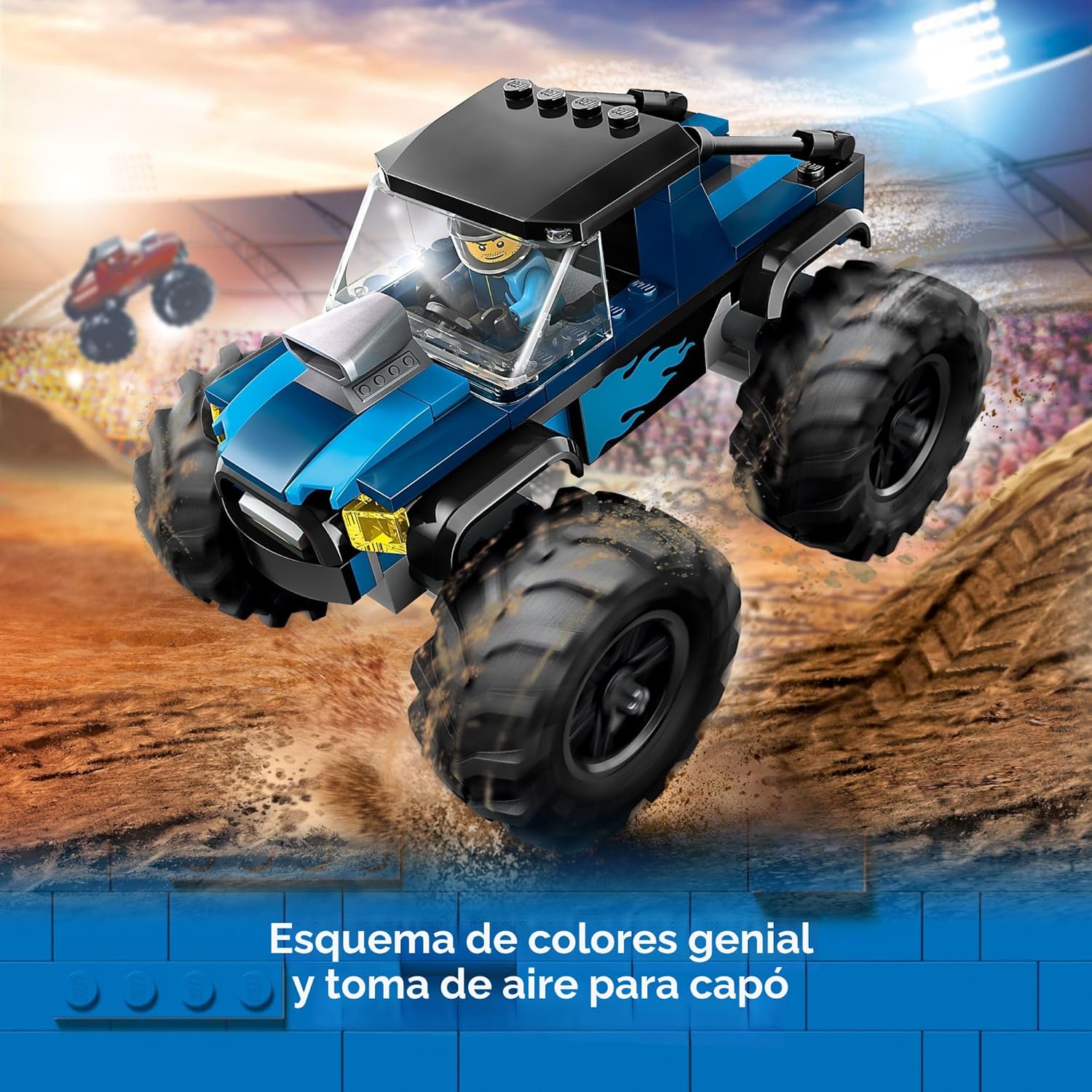LEGO City Camión Monstruo Azul Fuera de Carretera Juego de Construc...