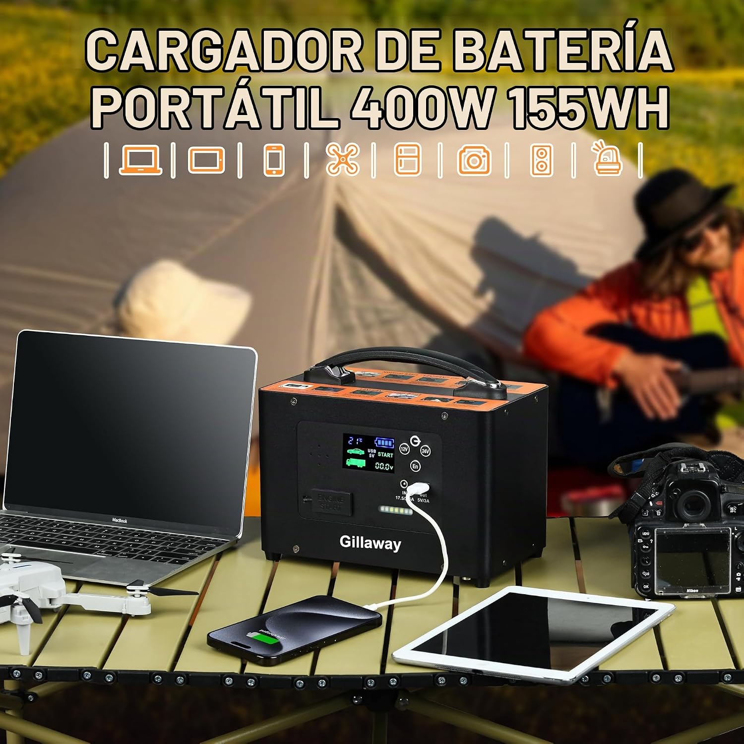 Gillaway Arrancador de 10000 A, 24 V 155 WH Paquete de batería de a...