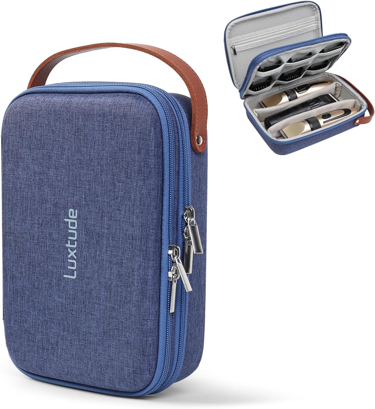Luxtude Estuche para cortapelos, maletines portátiles de viaje para...