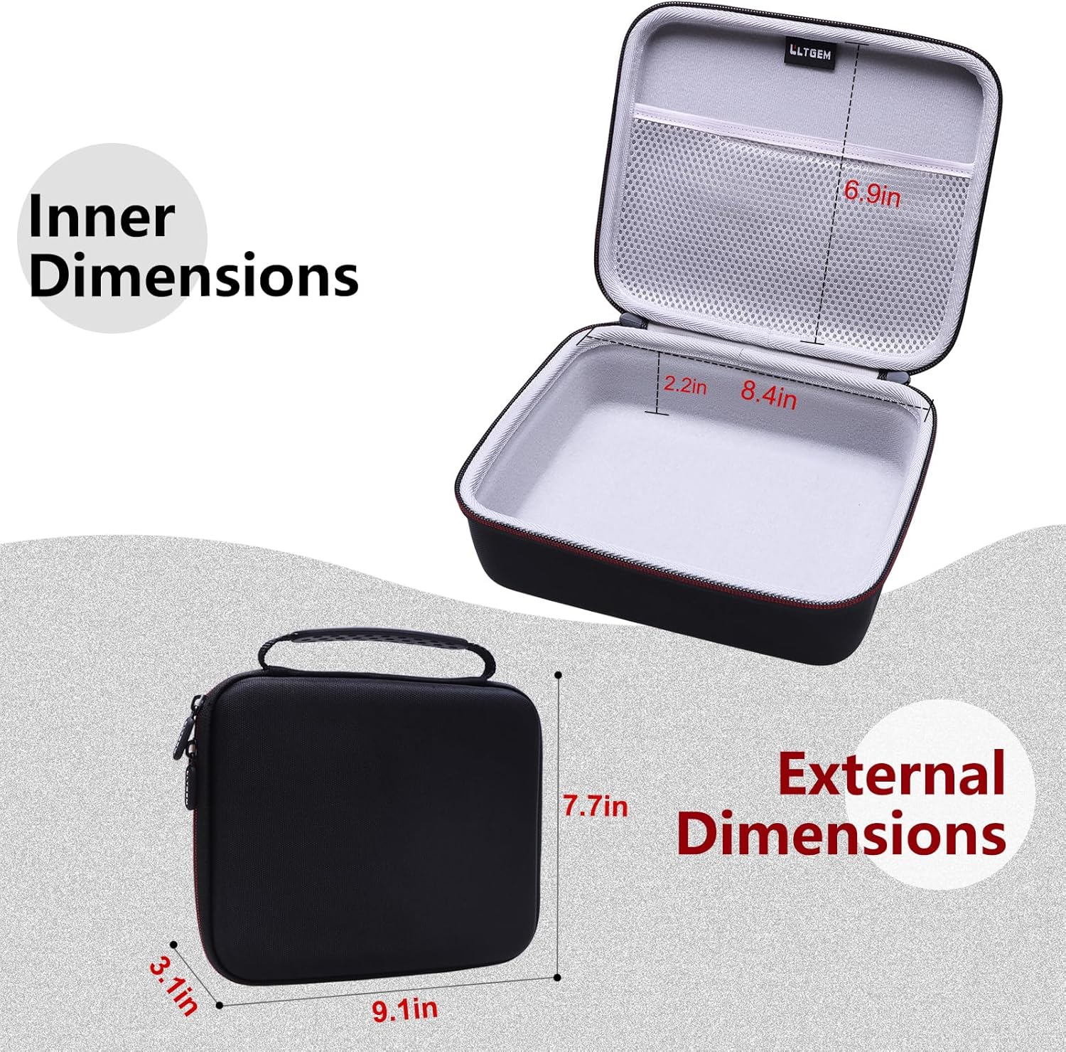 Estuche de masaje LTGEM Compatible con pistola de masaje de percusi...