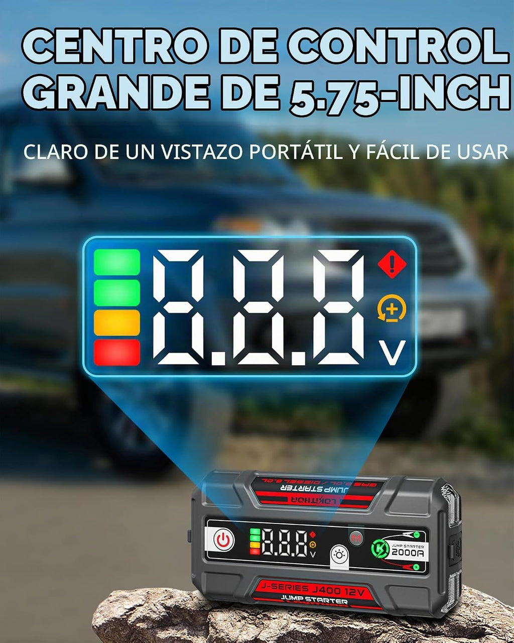 LOKITHOR Arrancador J400 con tecnología ConnectMax, arrancador de b...