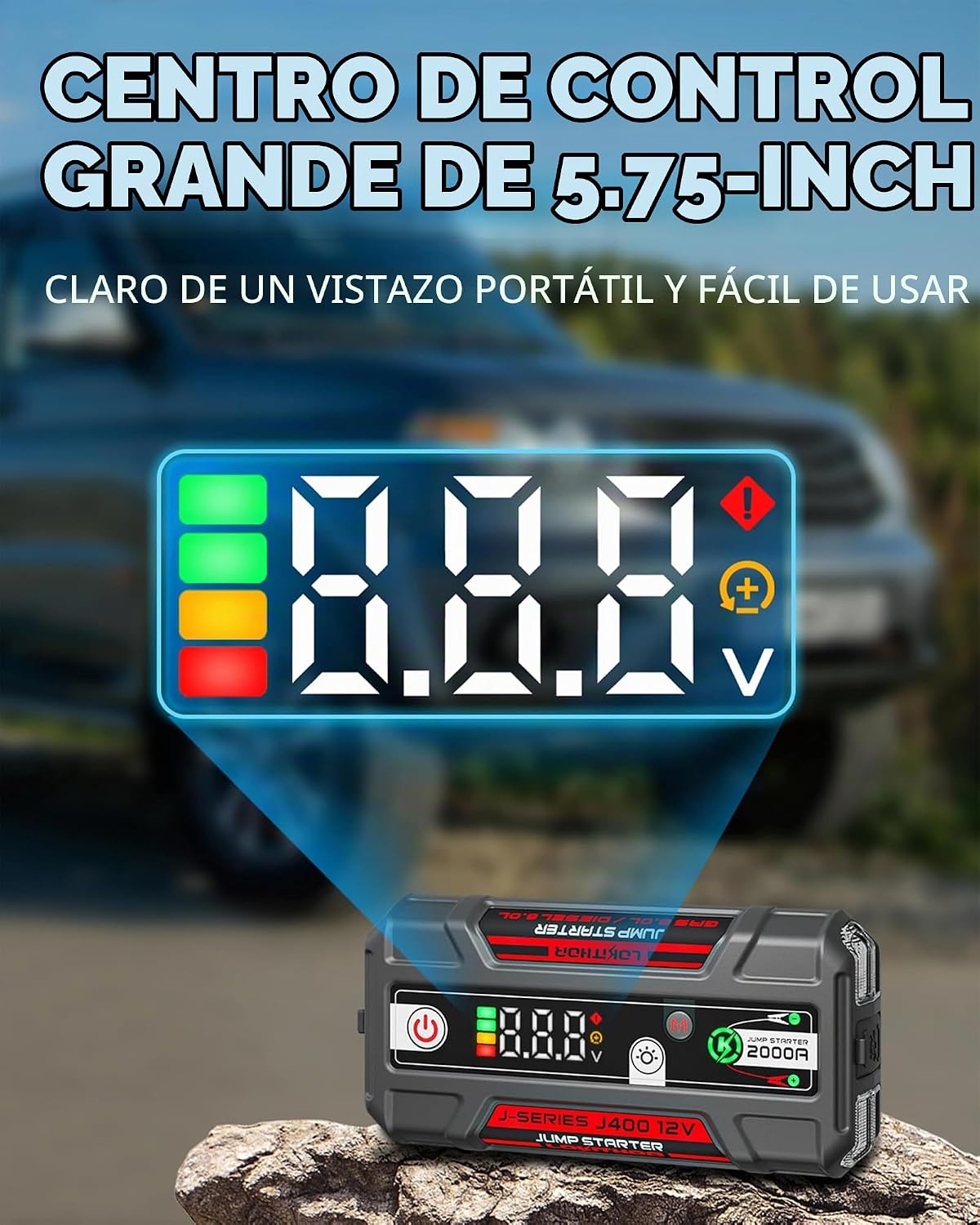 LOKITHOR Arrancador J400 con tecnología ConnectMax, arrancador de b...