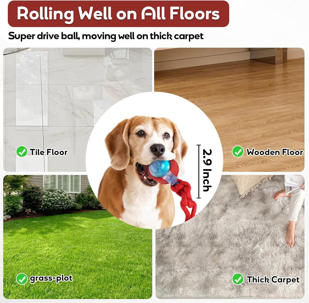 BENTOPAL Juguetes para Perros Pelota Interactiva para Perros con Pe...