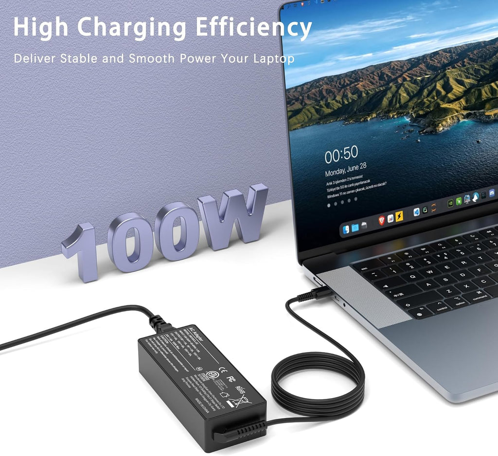WENYAA Cargador USB C de 100 W, adaptador de corriente universal co...