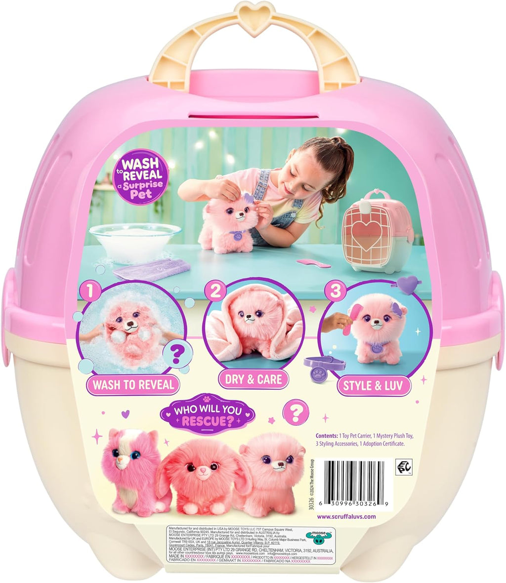 SCRUFFALUVS Pink Surprise Pet, juguetes de peluche misteriosos, ani...