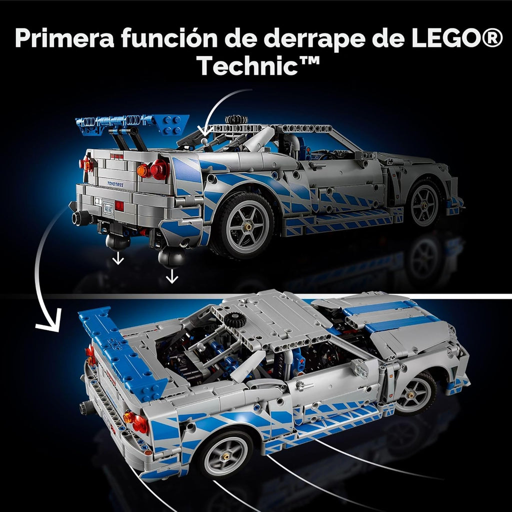 LEGO Technic 2 Fast 2 Furious Nissan Skyline GT-R (R34) Coche - Kit...