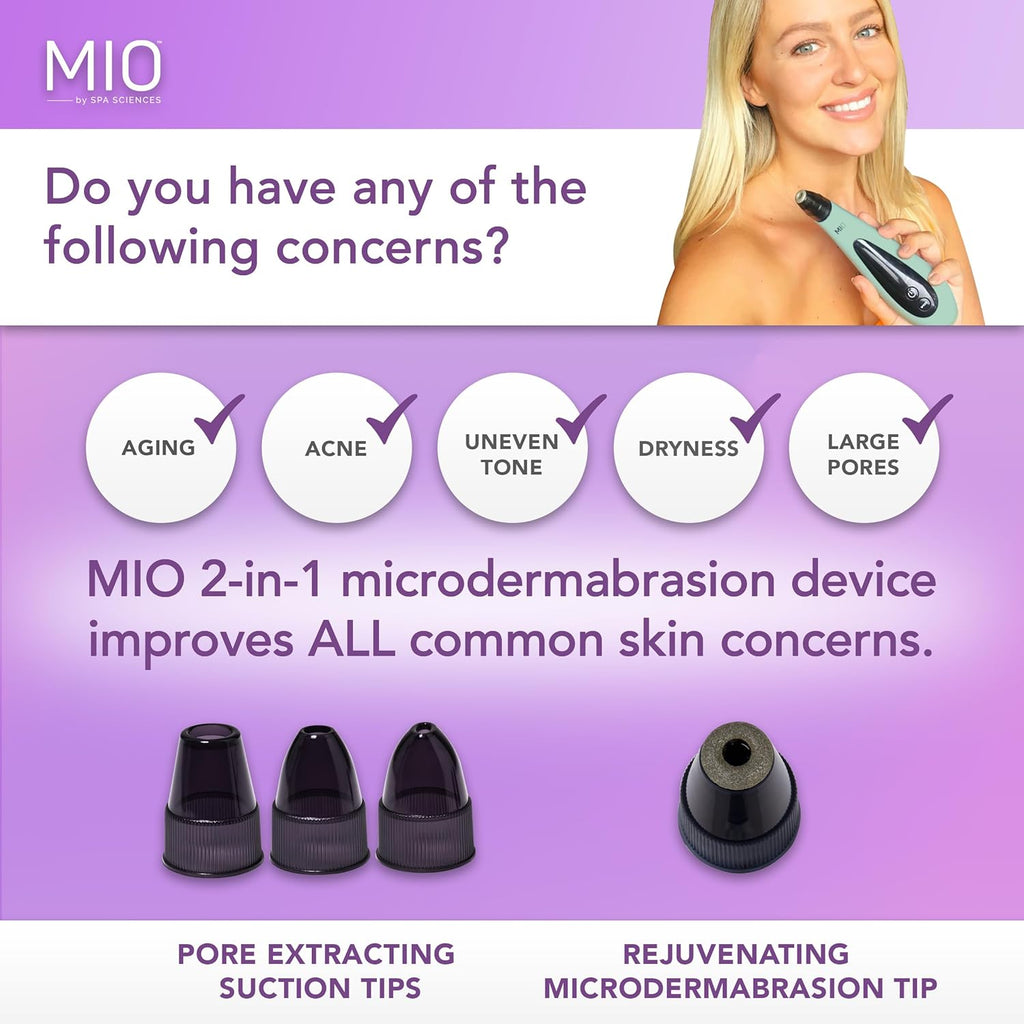 Spa Sciences MIO Diamond Microdermabrasion - Removedor de puntos ne...