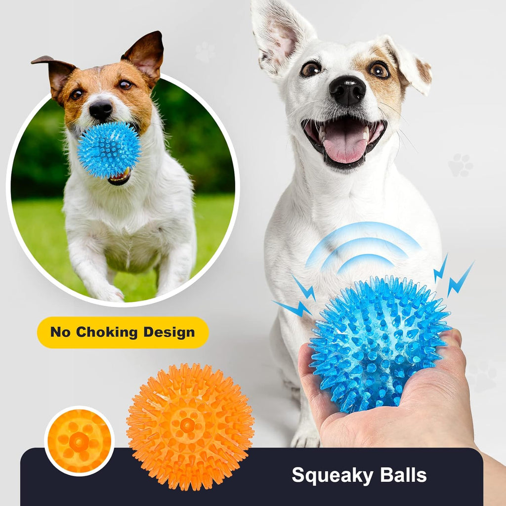 VITEVER Pelotas chirriantes de juguete para perros de 3.5 pulgadas...
