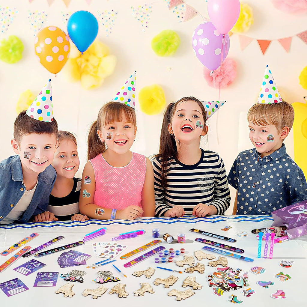 Vanblue - 134 piezas de patín de ruedas para fiestas de cumpleaños...