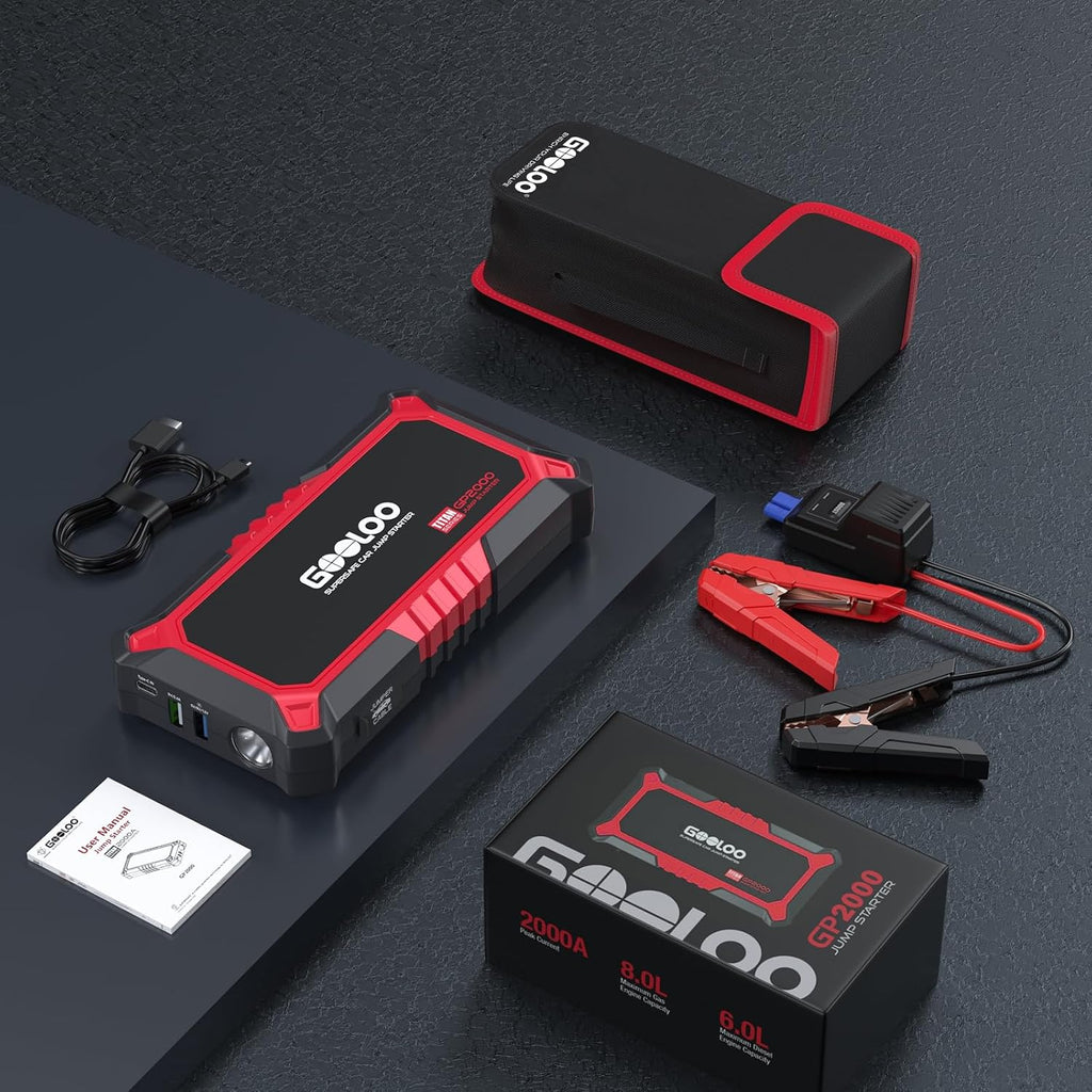 GOOLOO Nuevo Arrancador de Batería GP2000, 12V 2000A Arrancador de...