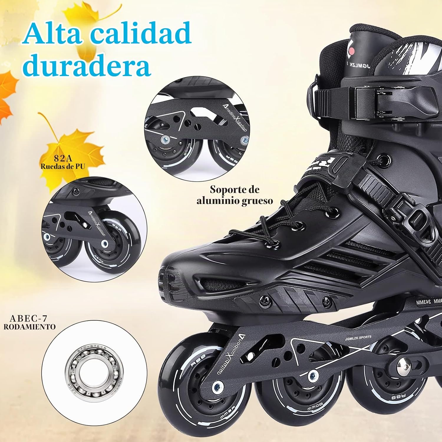 Patines en línea, patines de alto rendimiento con forro lavable par...