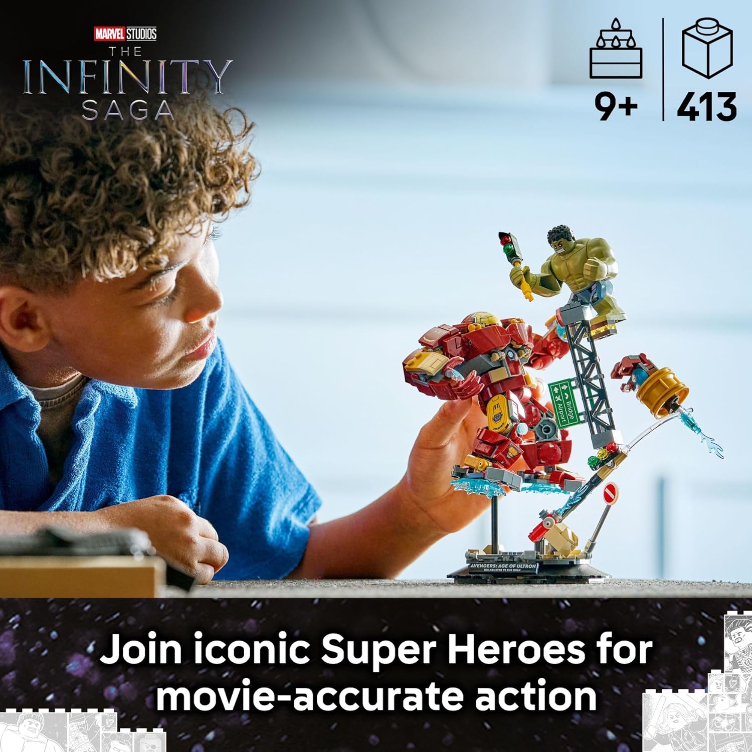 LEGO Marvel Epic Battle: Hulkbuster vs. The Hulk - Juguete de const...