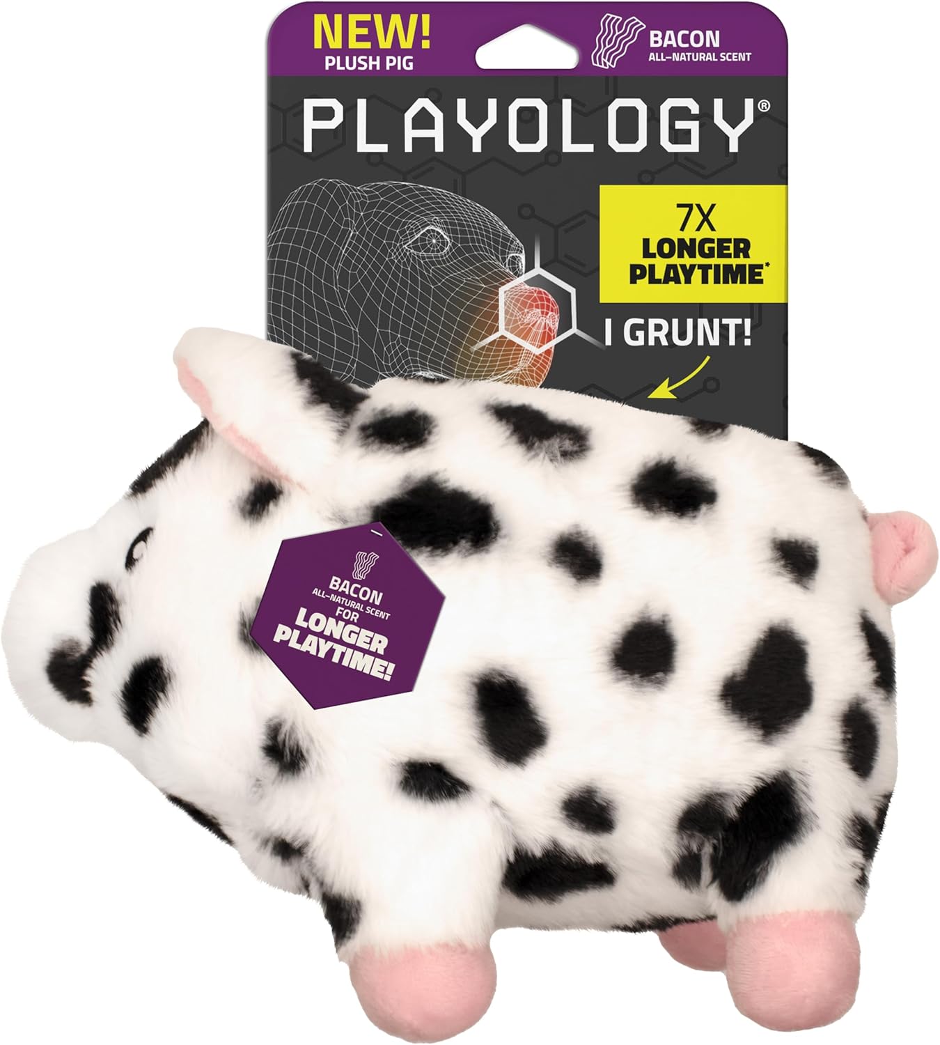 Juguetes para Perros Playology | Juguete de Peluche Cerdo Animal de...