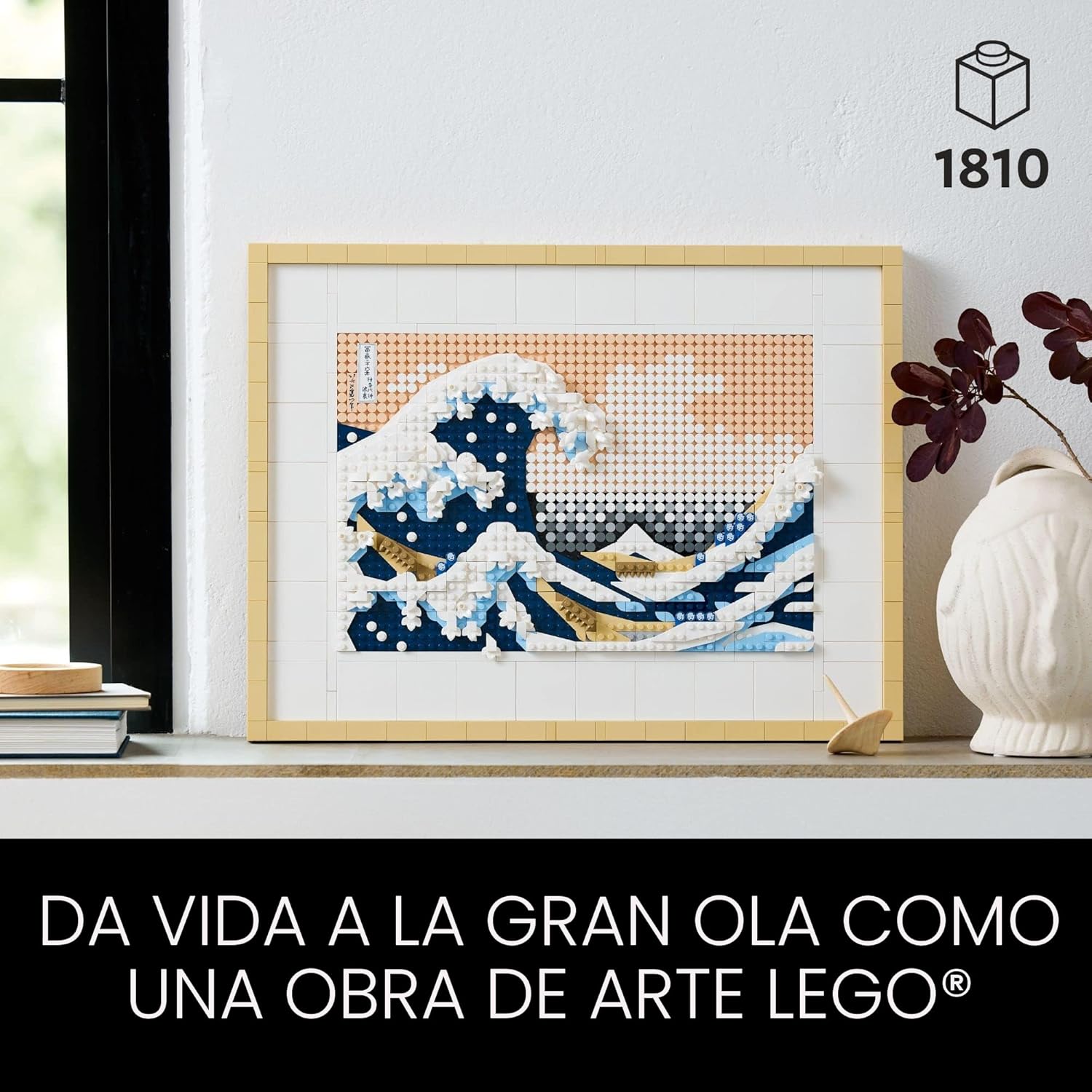 LEGO Art Hokusai La Gran Ola Set de Construcción de Arte de Pared J...