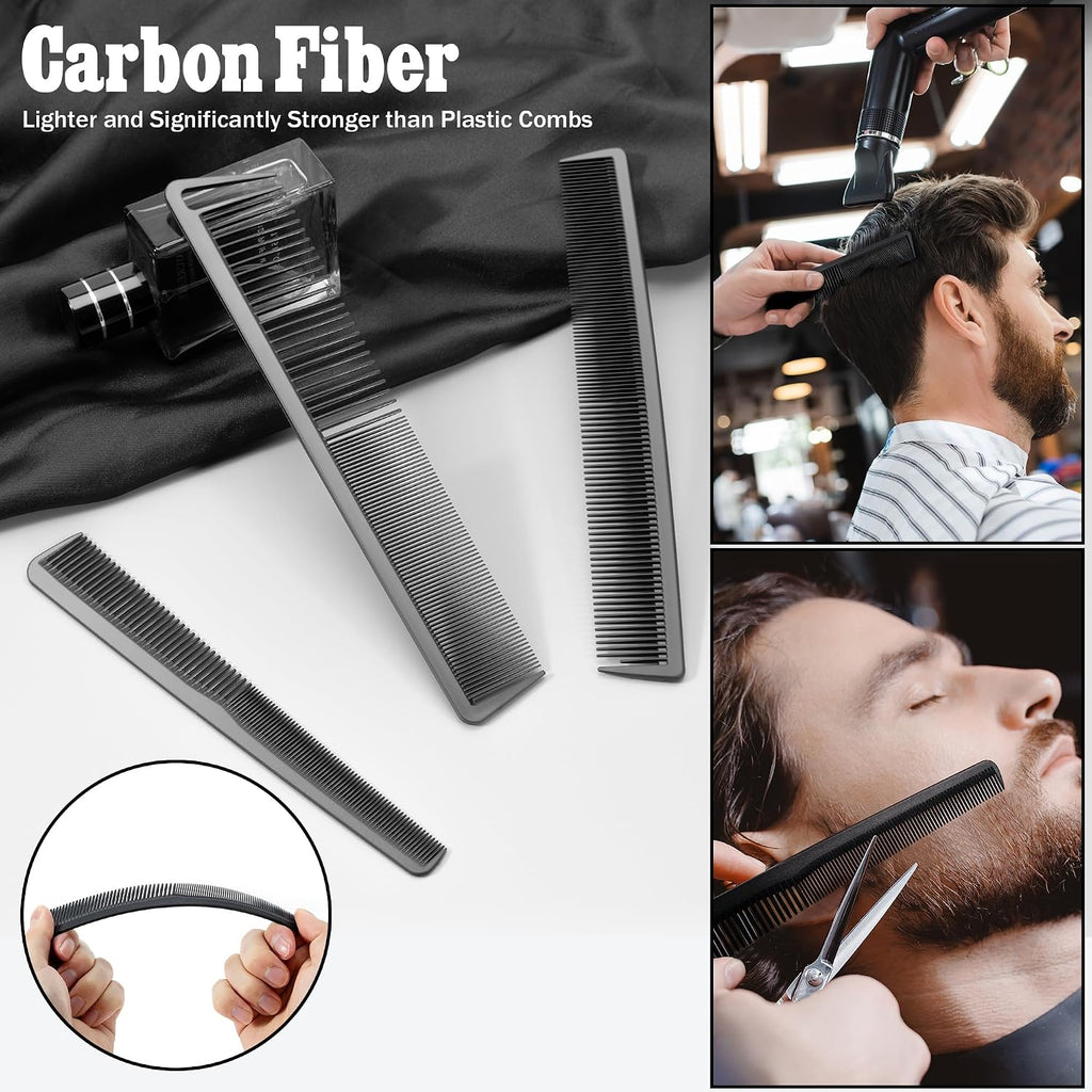 SALON SILK Peine de pelo para hombres y mujeres, set de 8 peines pr...