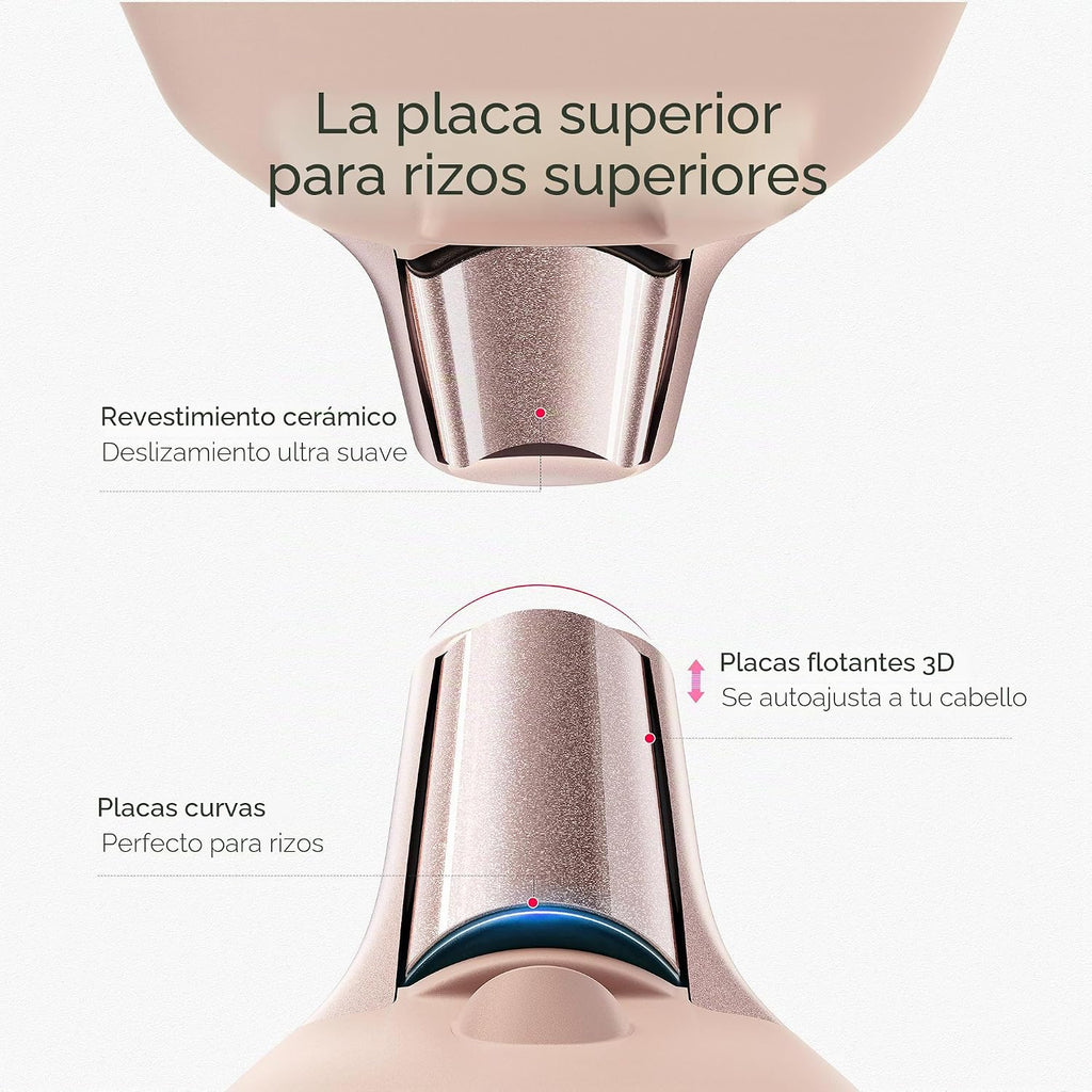 TYMO Mini plancha plana inalámbrica, mini plancha rizadora de pelo...