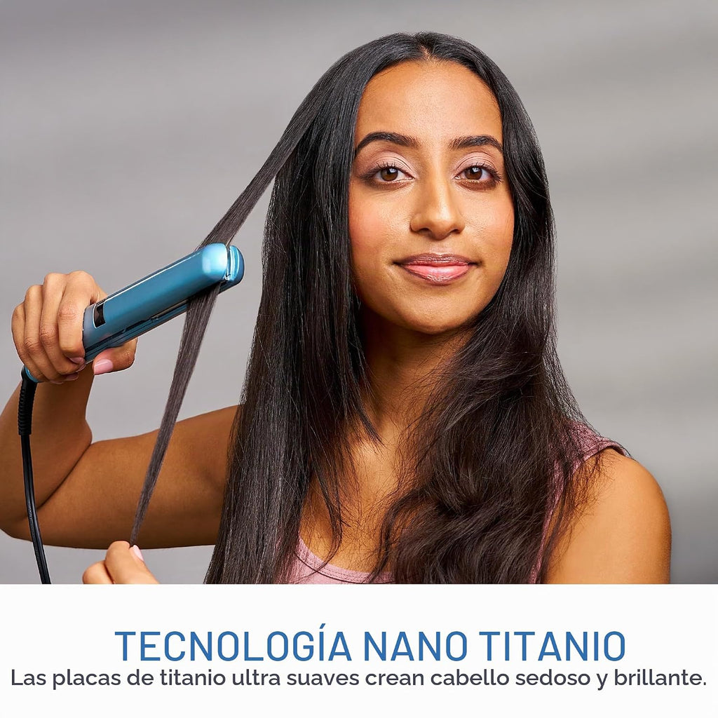 BaBylissPRO Plancha de pelo Nano Titanium, plancha plana digital pa...