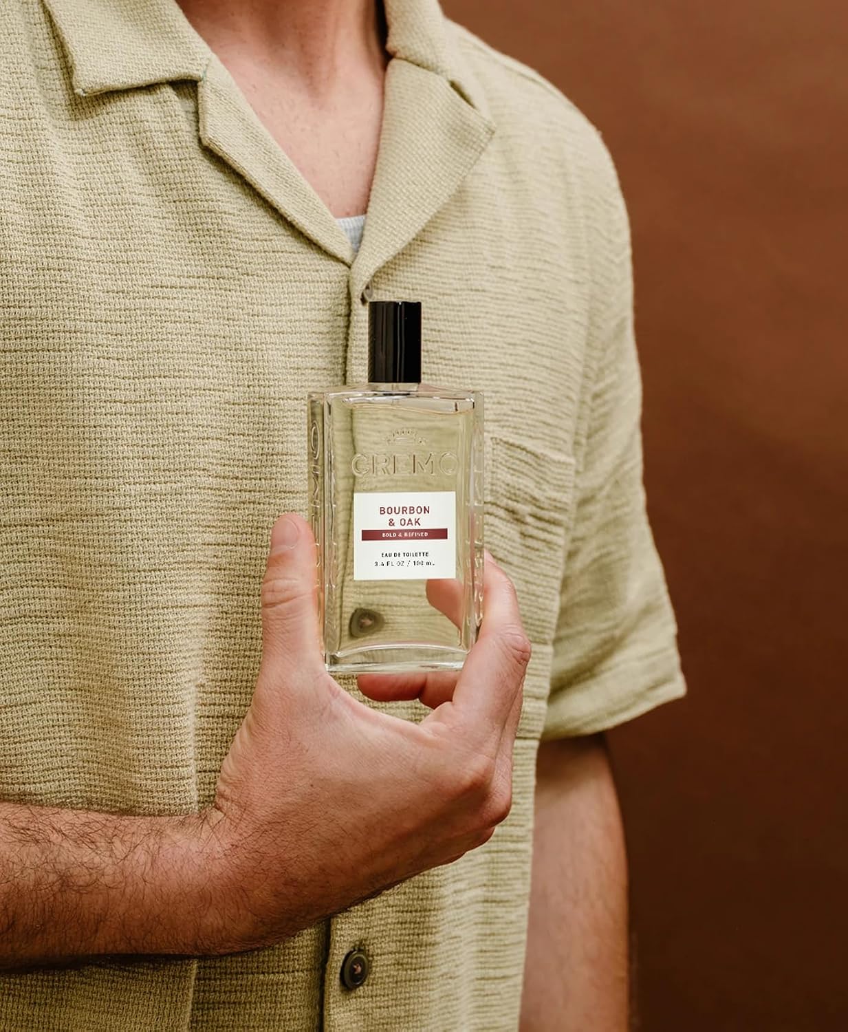 Cremo Cologne For Men Bourbon &amp; Oak - Spray de colonia para hom...