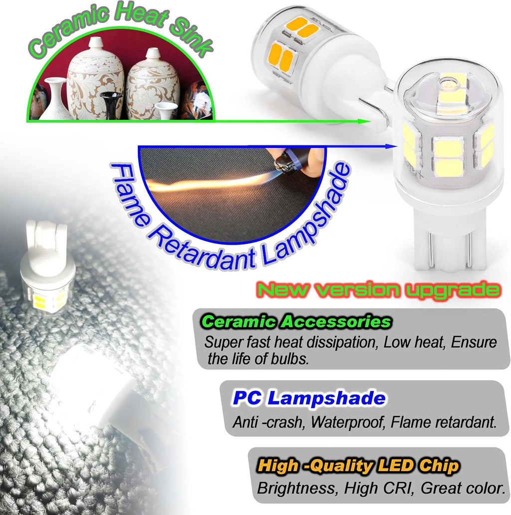 Bombillas LED brillantes T10 921 922 912 para 12V RV Trailer luz de...