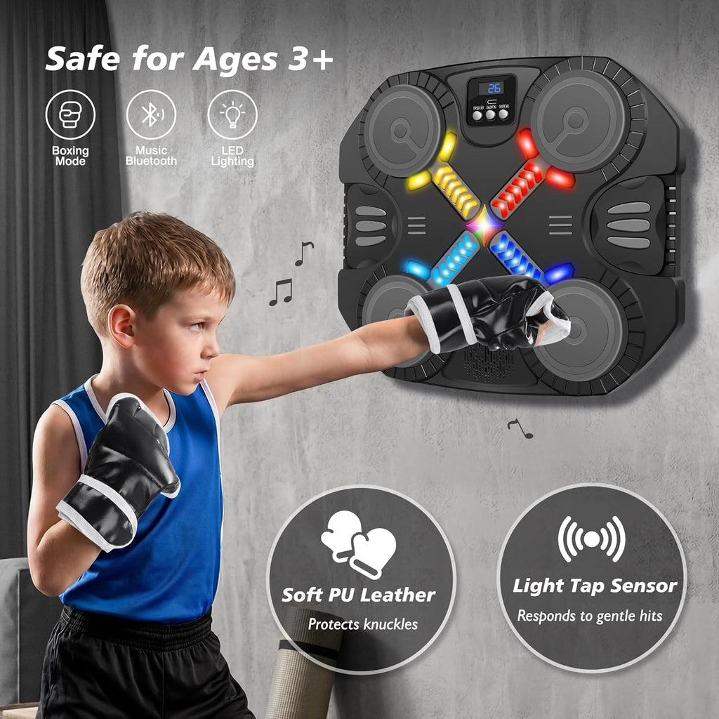 Máquina de boxeo de música juguetes deportivos para niños y adultos...