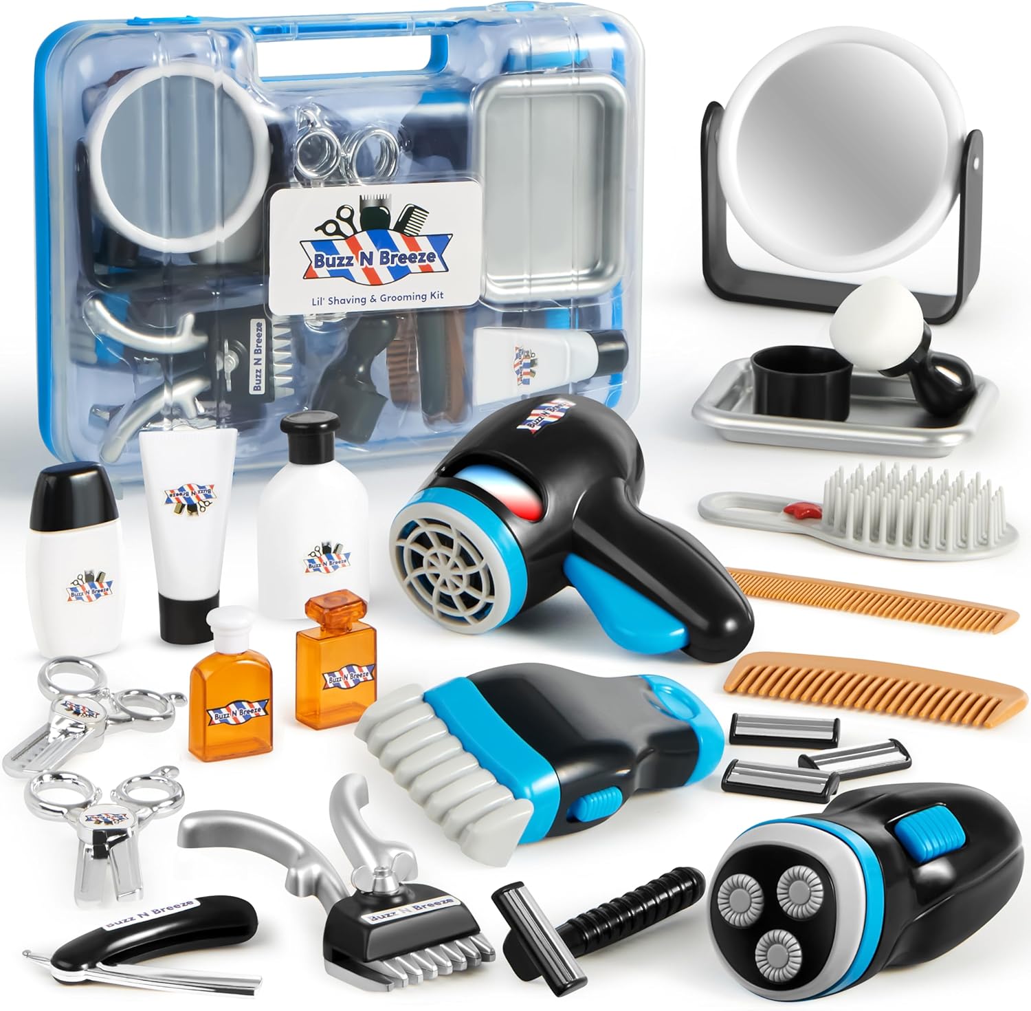 JOYIN Barbería Juguete de Juego de Rol de Simulación, Kit de Afeita...