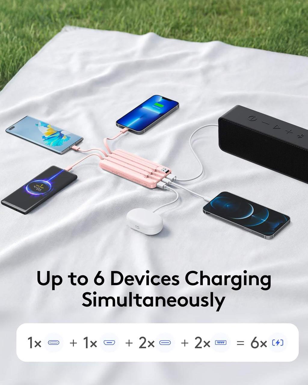 Orfeika Cargador portátil para teléfono, Banco de energía portátil...