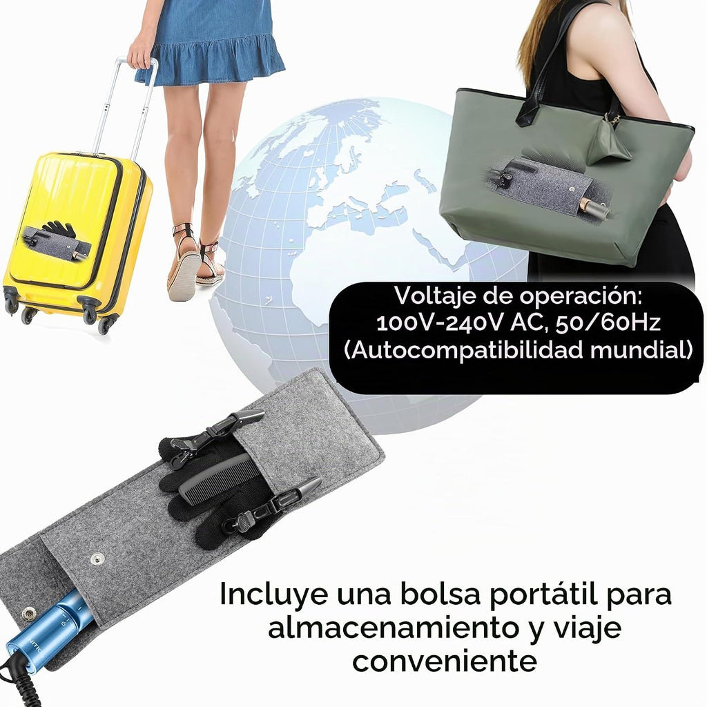 NITION Nano Titanium Alisador de pelo de 1 pulgada Placa de calenta...