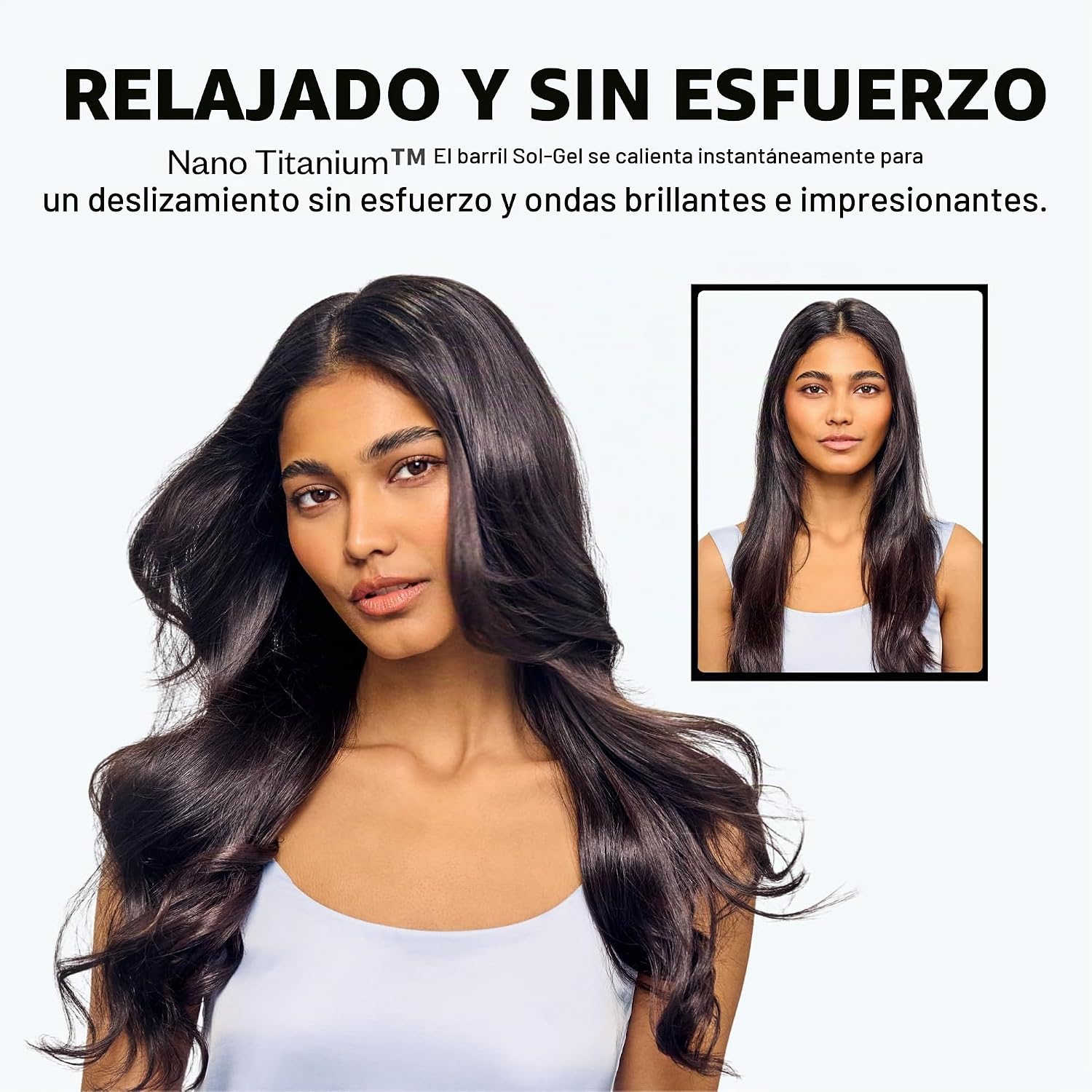 BaBylissPRO Rizador de Resorte de Titanio Nano, Varita Profesional...