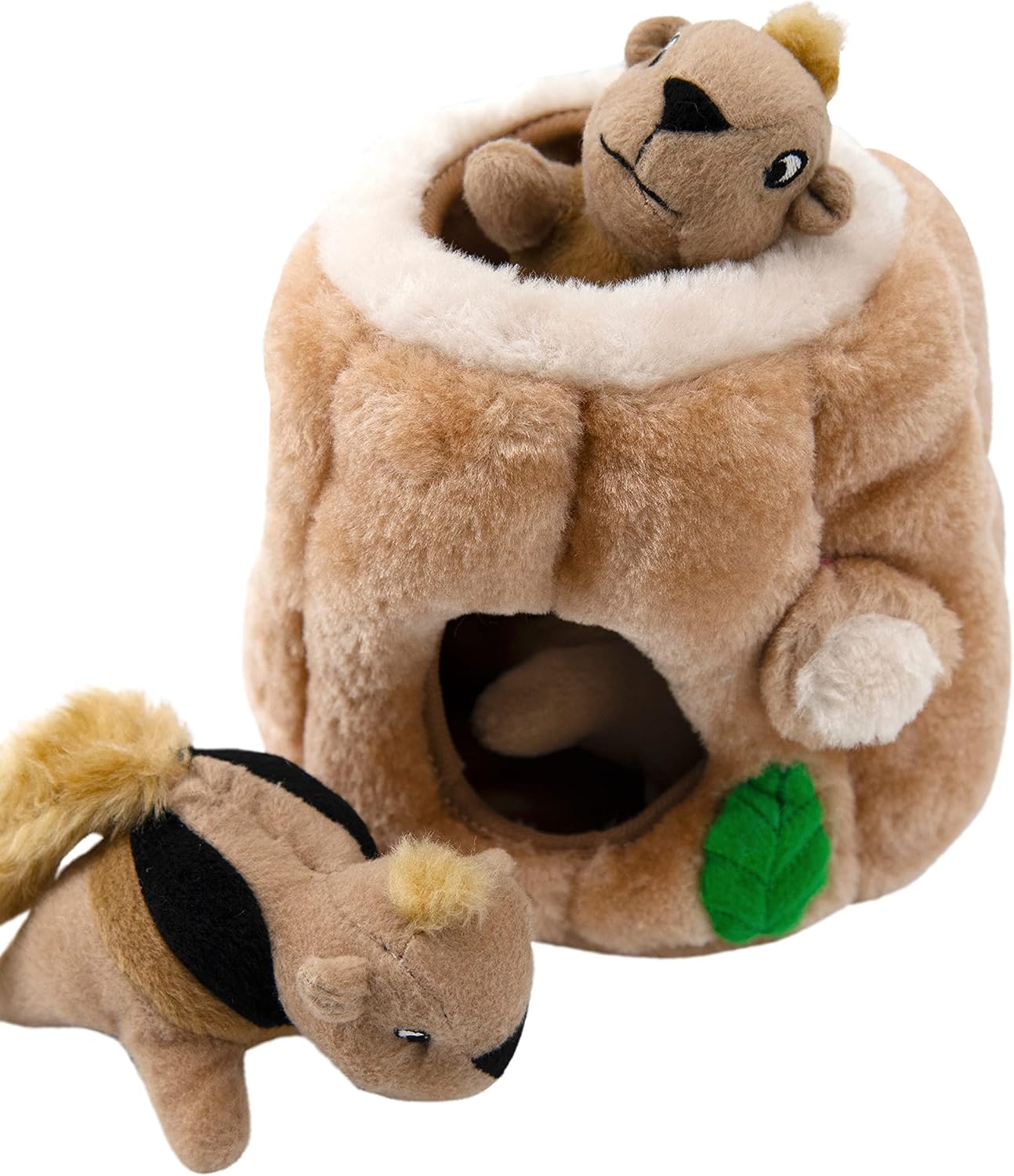 Outward Hound Hide A Squirrel - Juguete de rompecabezas de peluche...