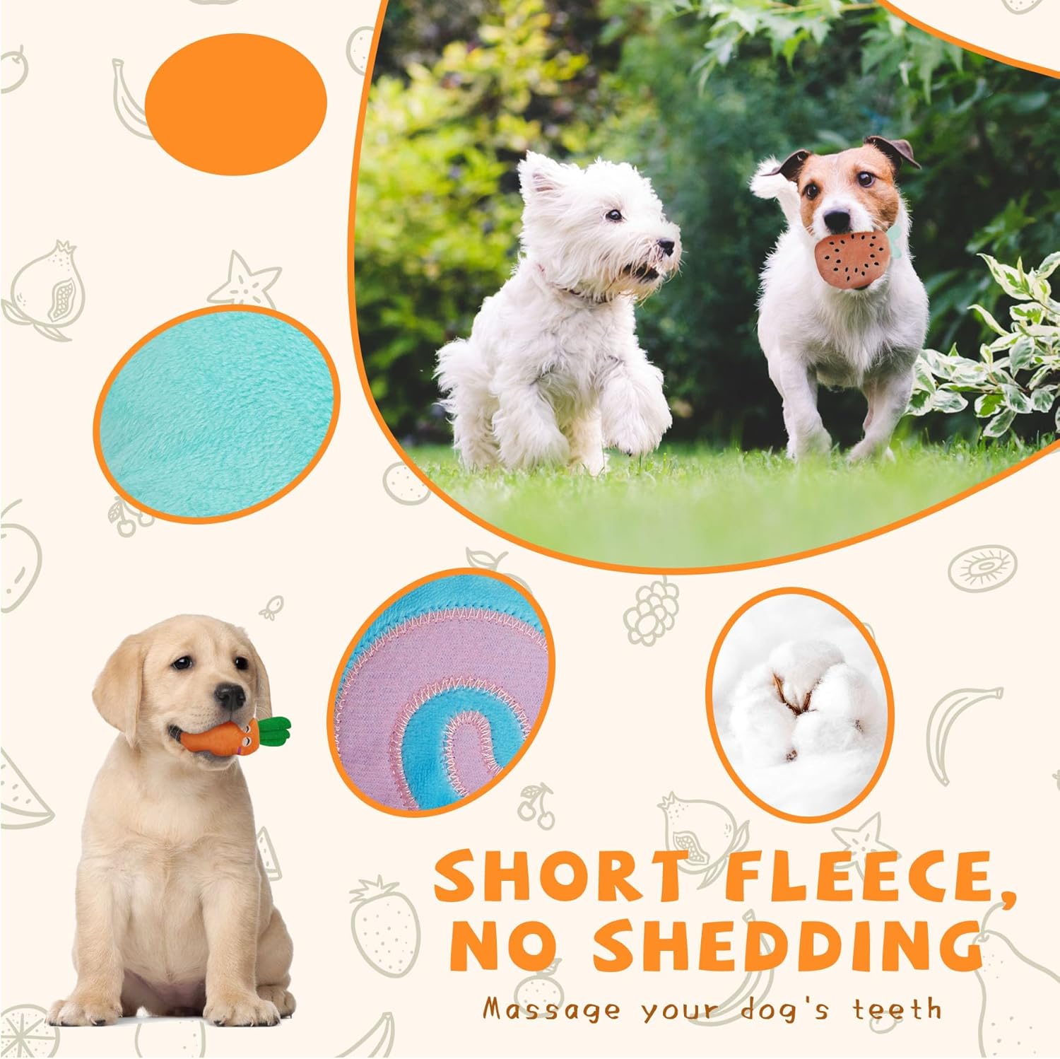 QTwoof Conjunto Alegre de 20 Juguetes Chirriantes para Perros - Inc...