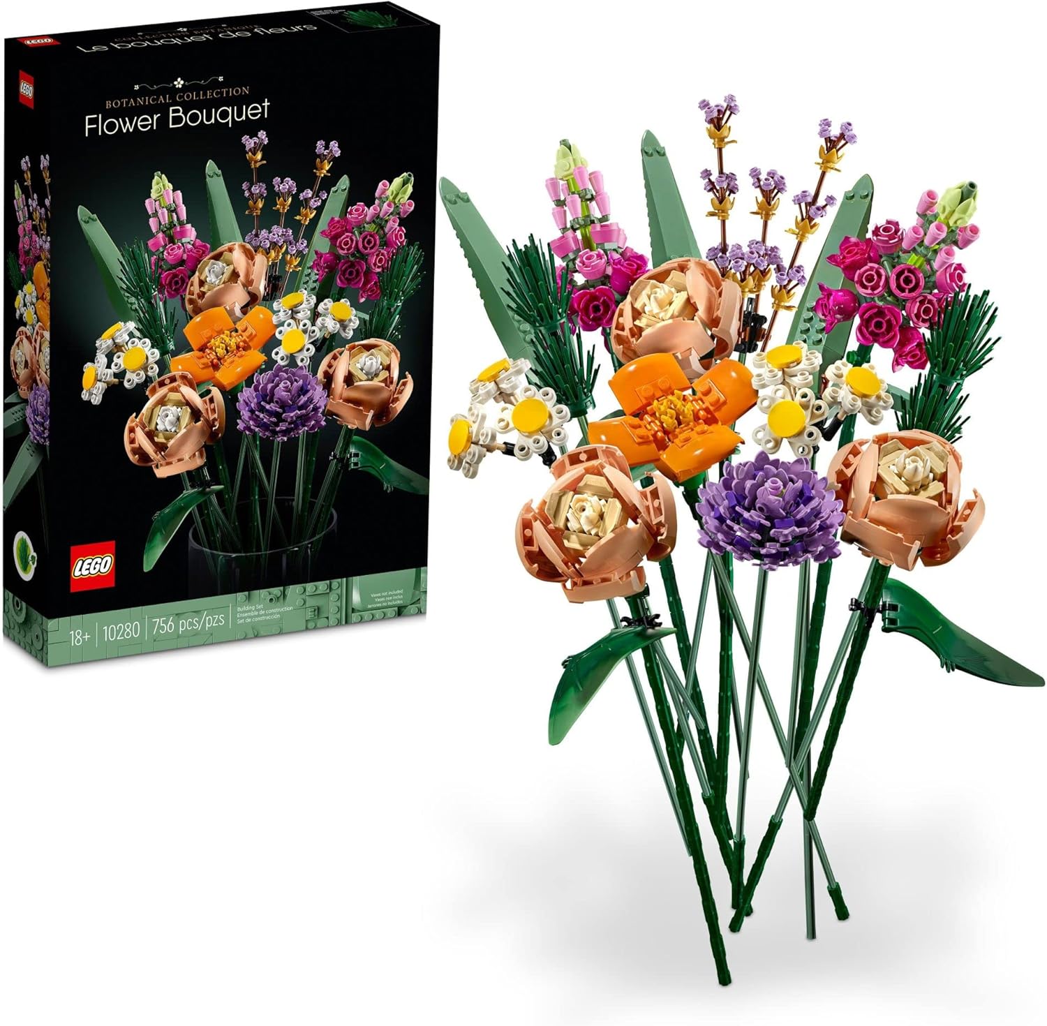 LEGO Botanicals Juego de Construcción Ramo de Flores - Flores Artif...