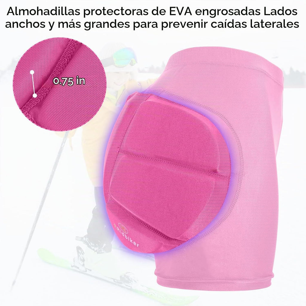 Pantalones cortos para niños, almohadillas de protección de cadera...