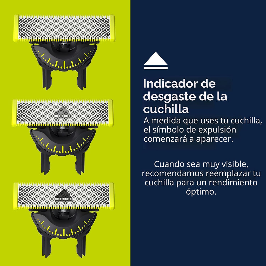 Philips Norelco OneBlade 360 con conectividad recortadora y afeitad...