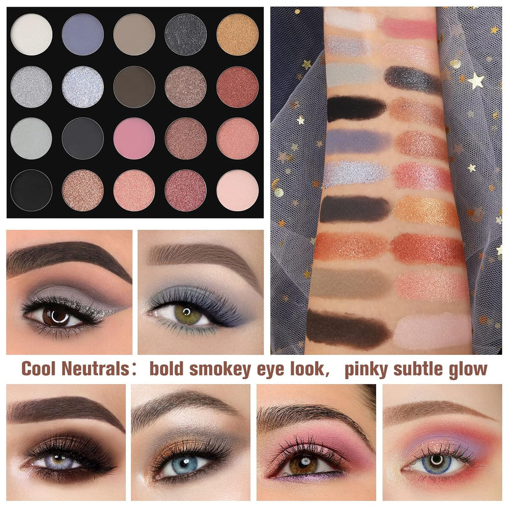 UCANBE Pretty All Set Paleta de Sombras de Ojos Pro 86 Colores Kit...