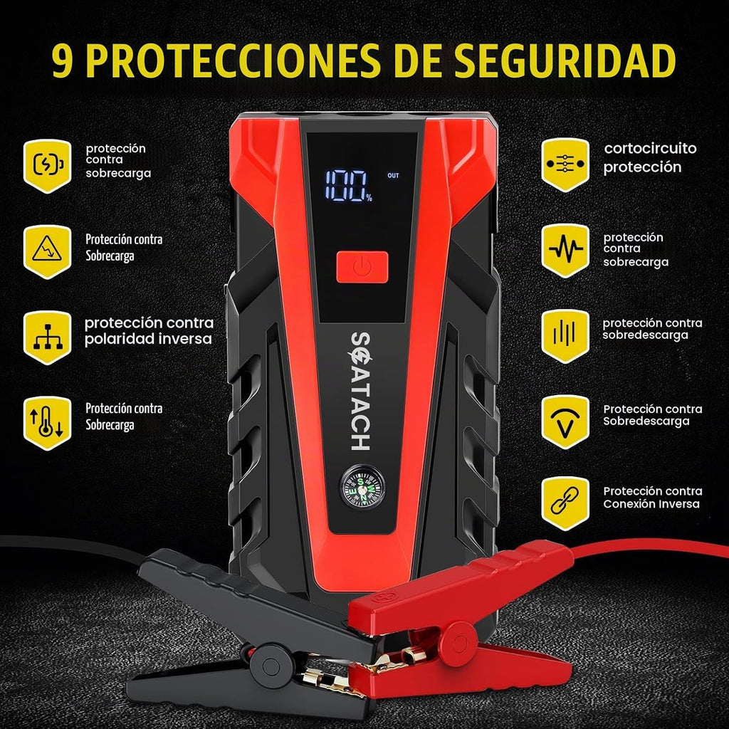 Scatach 5000A Jump Starter, batería de arranque de 12V portátil | J...
