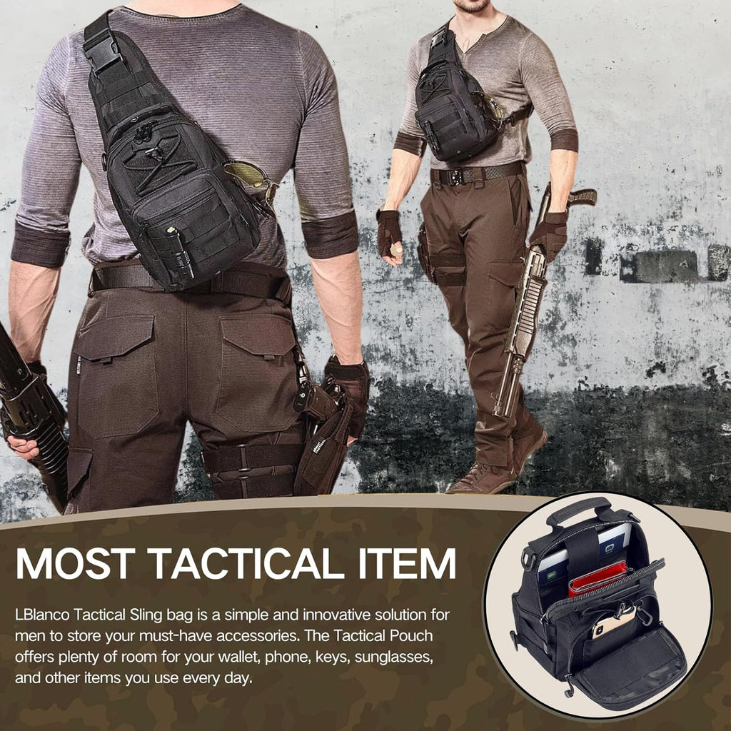 LBlanco Mochila táctica para el hombro, pequeña, para exteriores, p...
