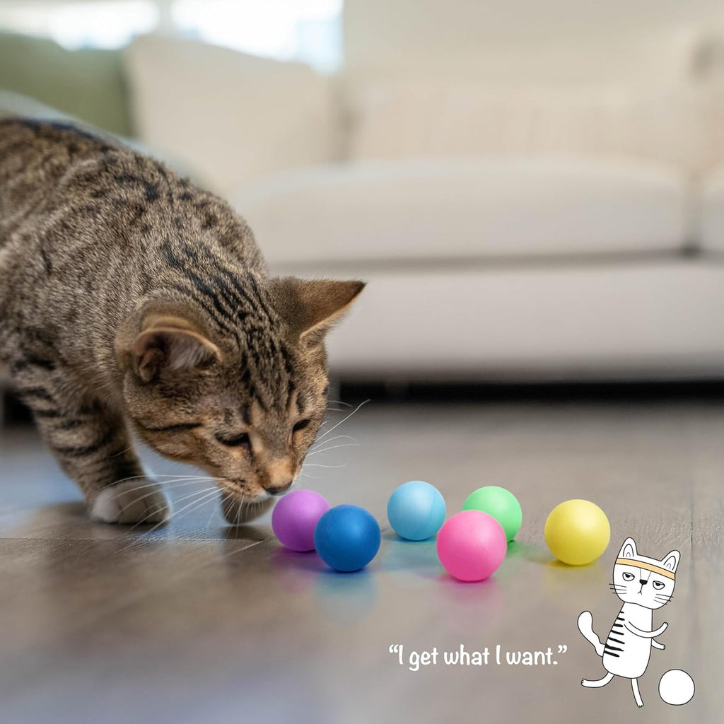 Catstages - Bolas de repuesto para juguetes de circuito para gatos,...