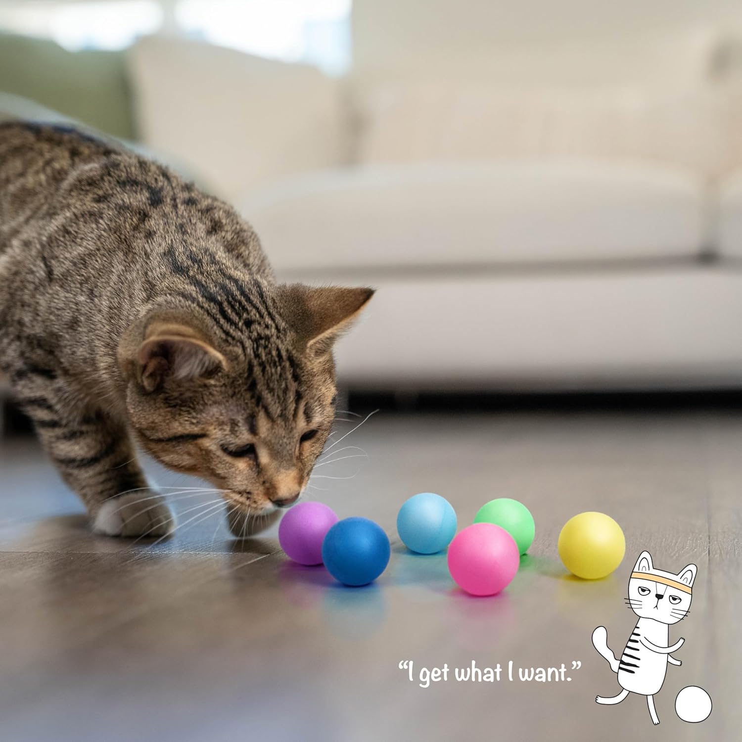 Catstages - Bolas de repuesto para juguetes de circuito para gatos,...
